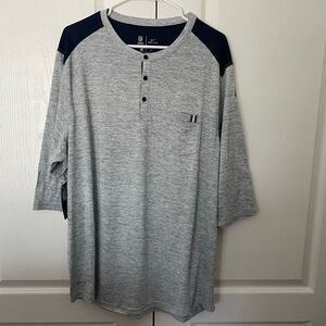 NEW Nike Dri-Fit Dallas Cowboys Gray Henley Men’s Sz XXL